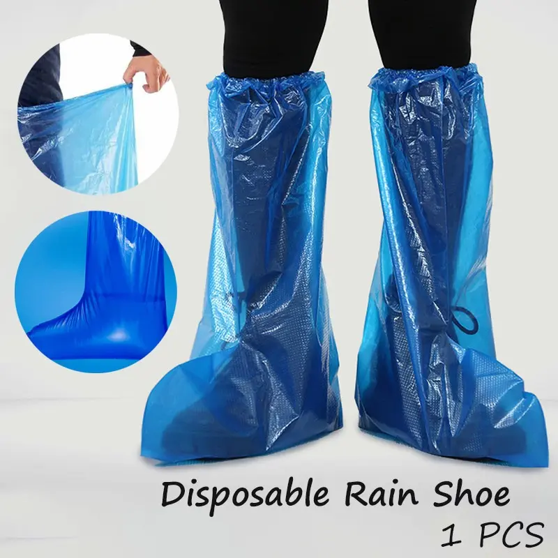 1 PC Disposable Waterproof Shoe Cover Is Suitable for Rainy Days To Protect Shoes Plastic Rubber Waterproof Shoe Cover