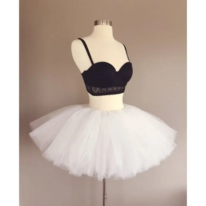 Chân váy ngắn xòe voan lưới tutu nhiều lớp độ dài 30-40cm nhiều màu trắng/ xanh/ đỏ/ tím/ vàng/ hồng tulle short skirt