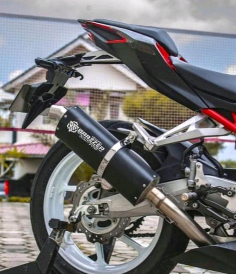 Product Introduction of silincer Racing Big volume inlet 50mm knalpot racing Original Brazzer exhaust silincer only 5