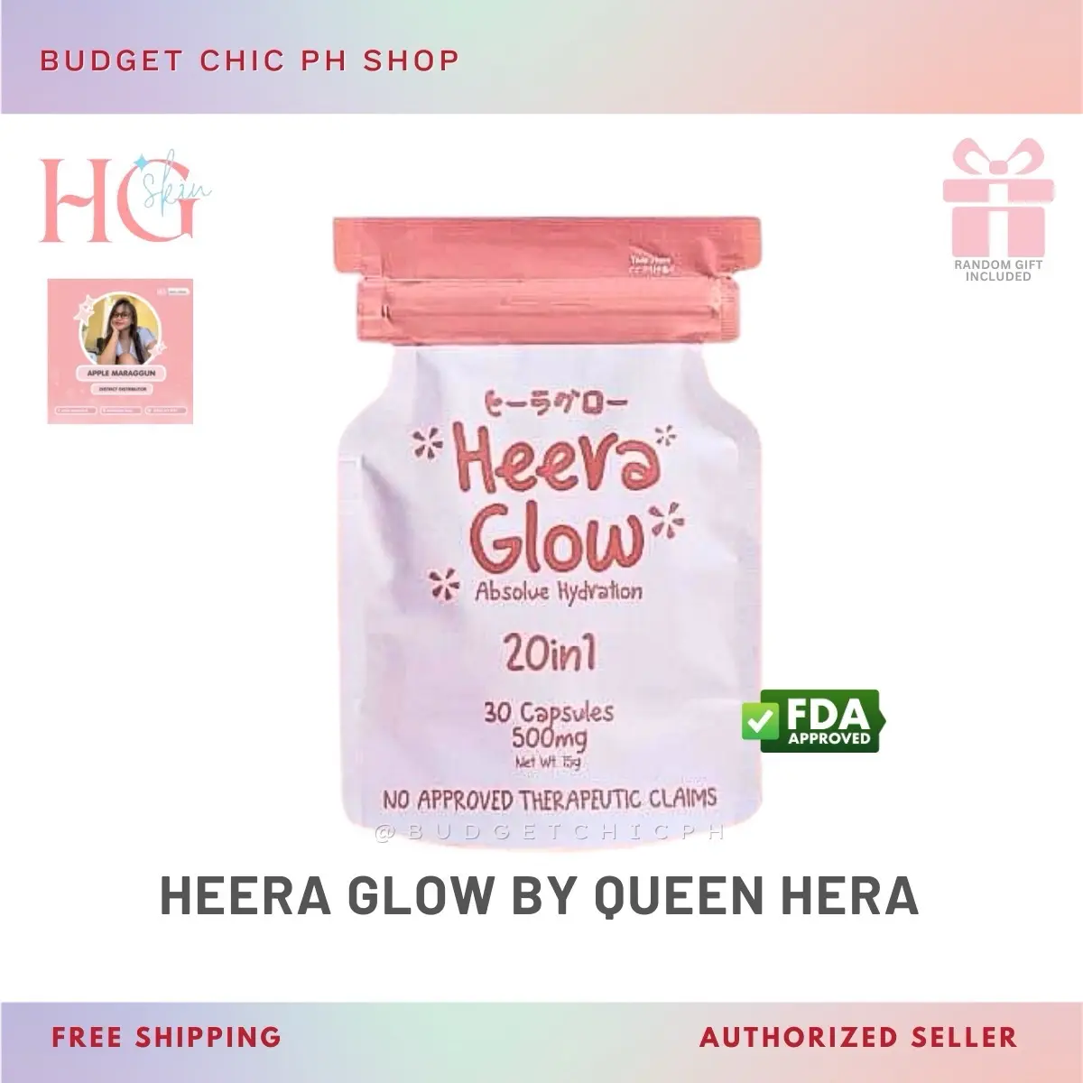 heera glow glutathione CJC-1295 Ipamorelin Blend 5MG main image 0
