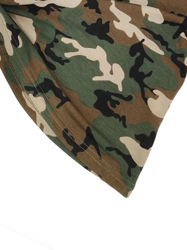 Women's Camo Print Round Neck Tee, Fashion Casual Crew Neck T-shirt for Daily Holiday Vacation Outdoor Wear, Ladies Clothes for Summer, Clothing 5