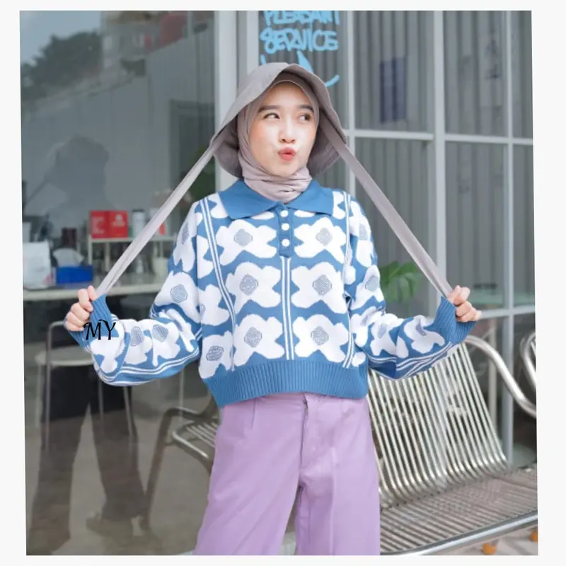 Sweater Rajut Wanita Amelia Daisy Blouse 5