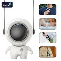Gambar Avvic Kipas Angin Mini Astronot MF040 Portable Hanging Neck Fan Rechargeable Black White Pink - Black dari Avvic Kota Administrasi Jakarta Utara 4 Tokopedia