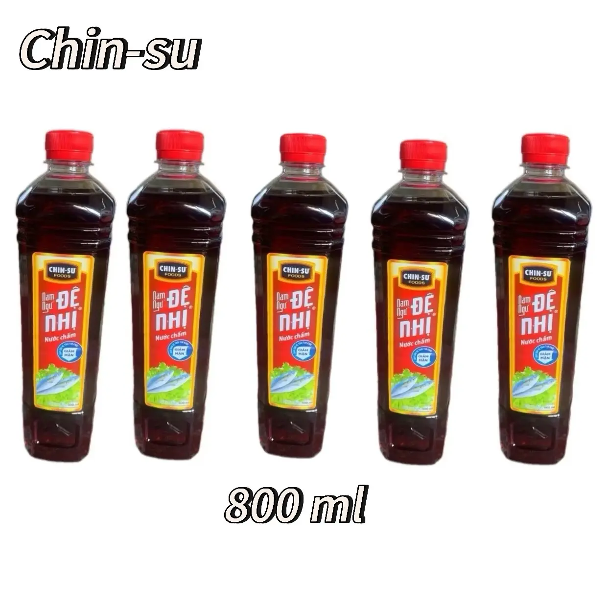 Nước Sốt 5 Chai Mắm Đệ Nhị 800ml Chính Hãng - Gia Vị