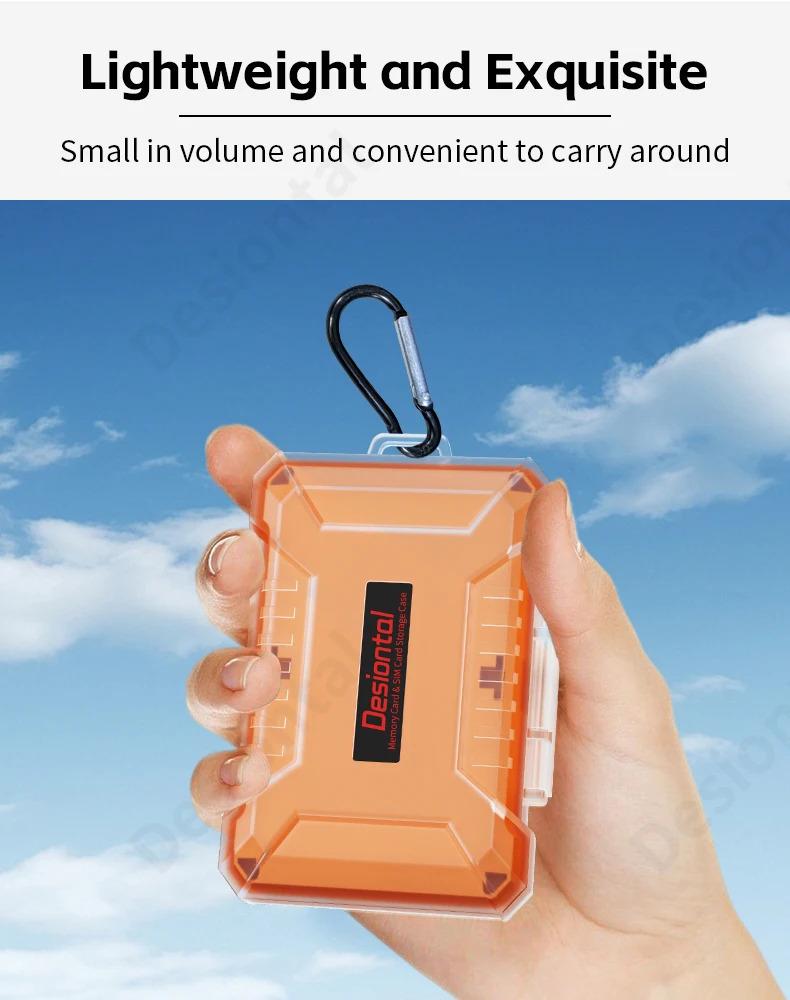 Product Introduction of Memory Card Case ABS SD Microsd Card Holder Waterproof Anti-Static Storage Box for 4 SD Cards & 12 TF/Micro SD Cards 15