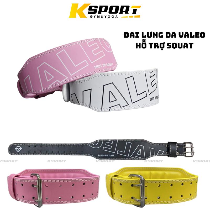 Đai Lưng Tập Gym, Đai Lưng Valeo in 3D Da Bò Có Đệm Hỗ Trợ Squat, Tập Tạ, Bảo Vệ Lưng Sport Phụ Kiện