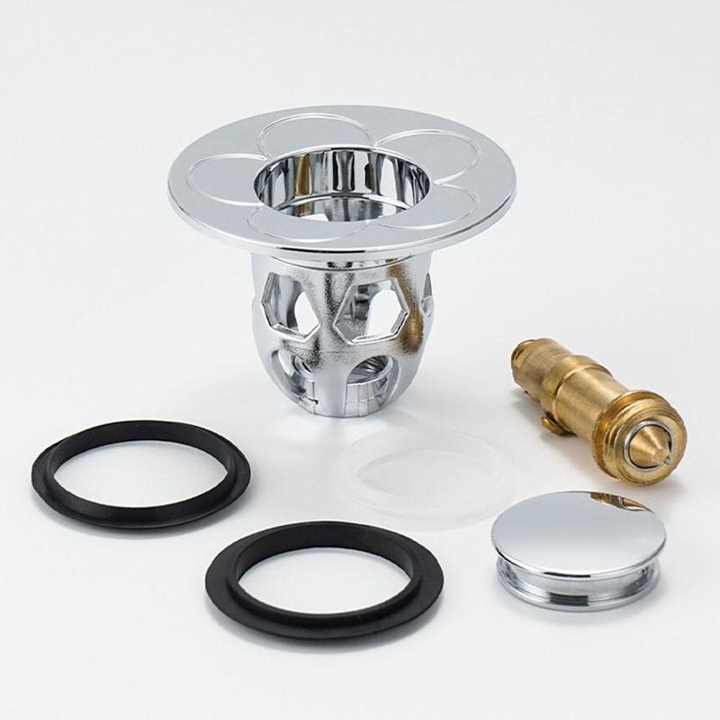 Product Introduction of Universal Sink  Washbasin Water Head Leaking Stopper Push-type Copper Basin Filter Bath Tub Drain Stopper Deodorant Plug Accessories 34