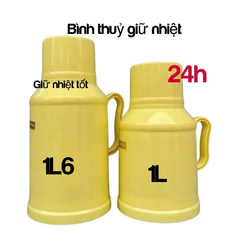 Ấm Phích Nước Bình Thuỷ Giữ Nhiệt Mini 1000ml Tone Màu Pastel Nhỏ Gọn Tiện Lợi Giữ Nhiệt 24h