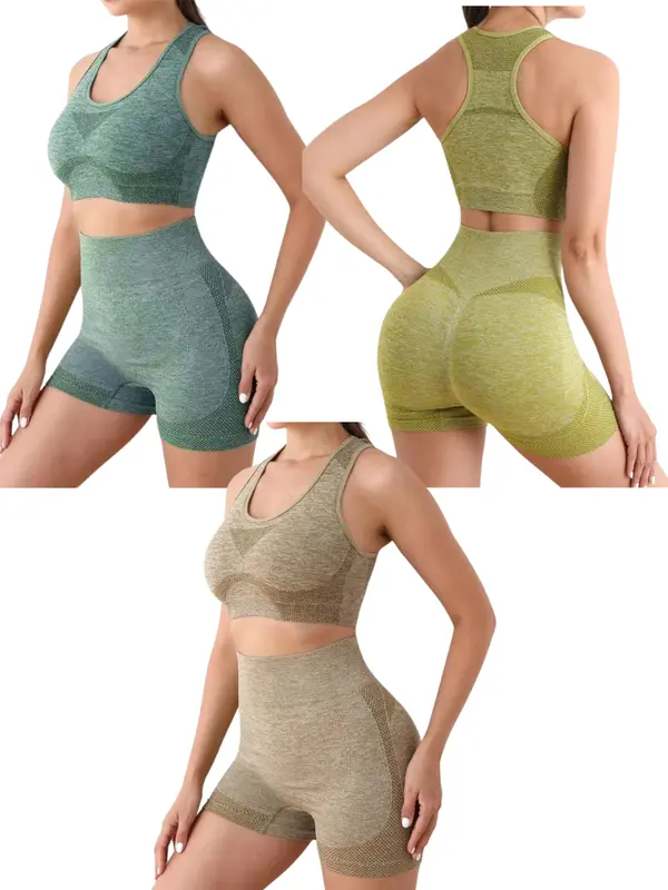 Set Đồ Tập Gym Nữ FITCAN Chun Mông Có Đệm Mút S19 1