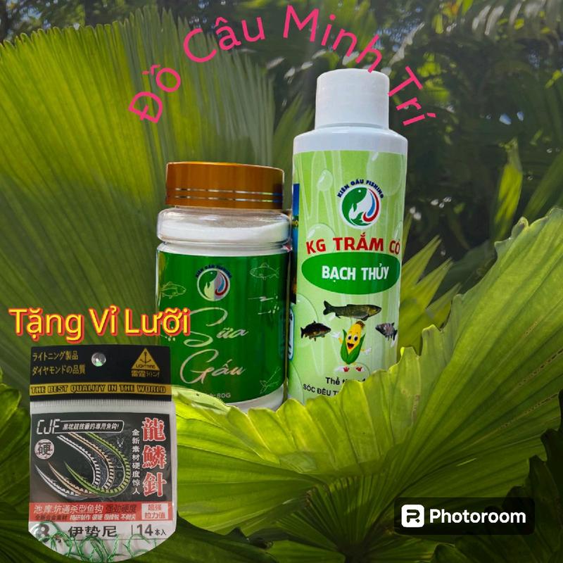 Combo Bạch Thủy và Sữa Gấu Ngâm Ngô Câu Chép Và Trắm Cỏ Fishing Bắt Cá Câu Cá Đi Câu m ồ Mồi Nam