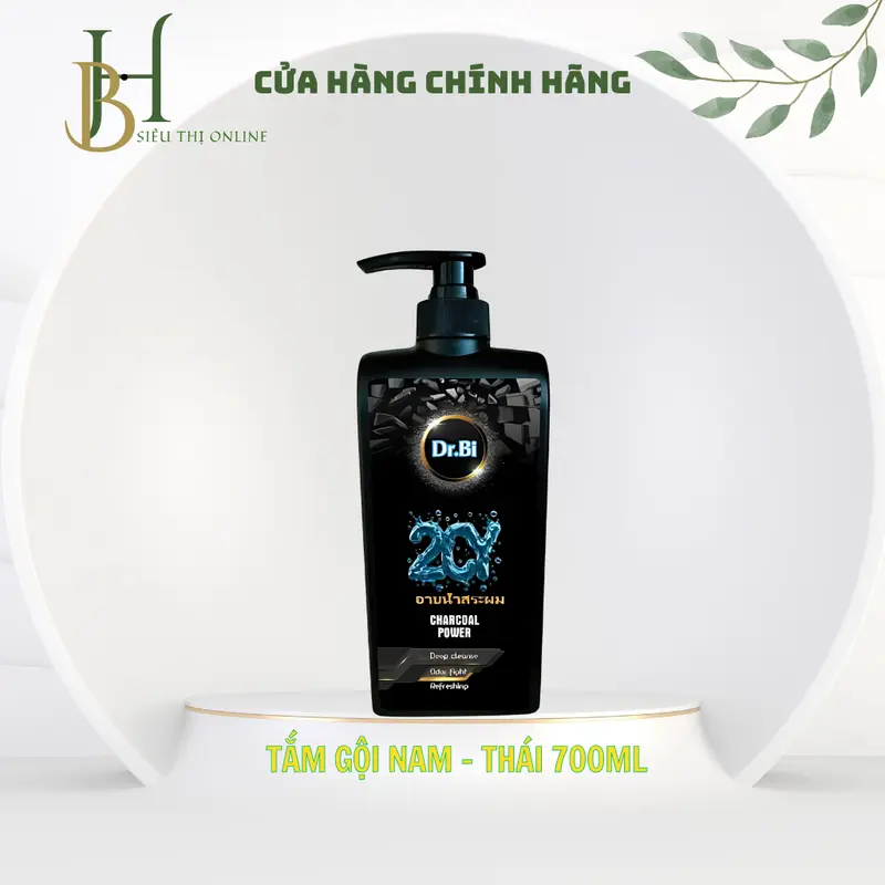(COMBO 3) tắm gội nam 2IN 1 Dr.Bi 2CY THÁI LAN 700ML hương thơm nam tính, mát lạnh sảng khoái 6