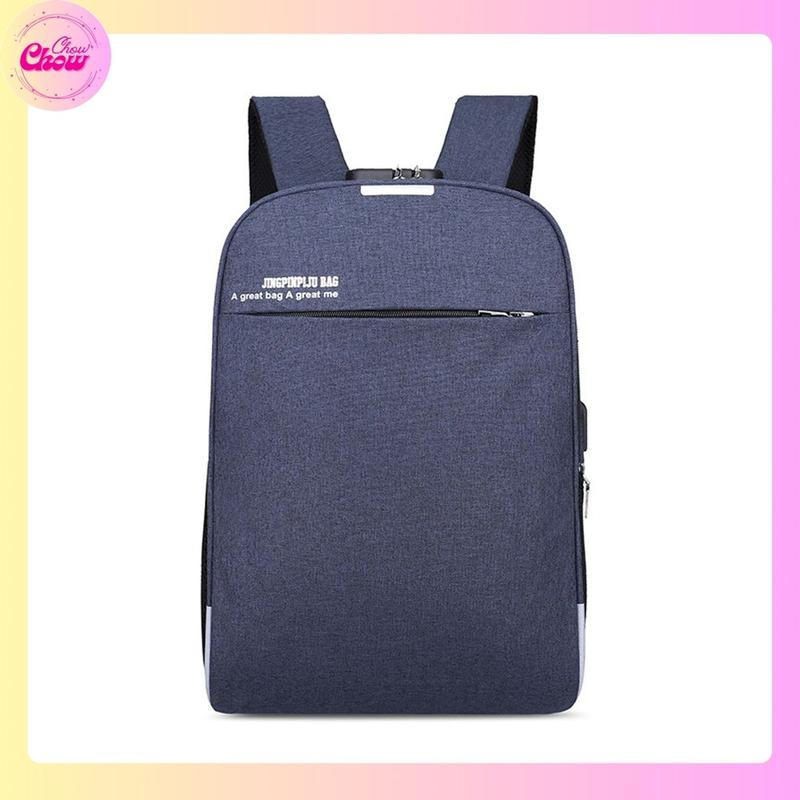 Balo laptop cỡ lớn, balo du lịch, chống trộm bằng mật mã, có lỗ sạc USB, lỗ cắm tai nghe - B021 Bag Nam Đựng Laptop