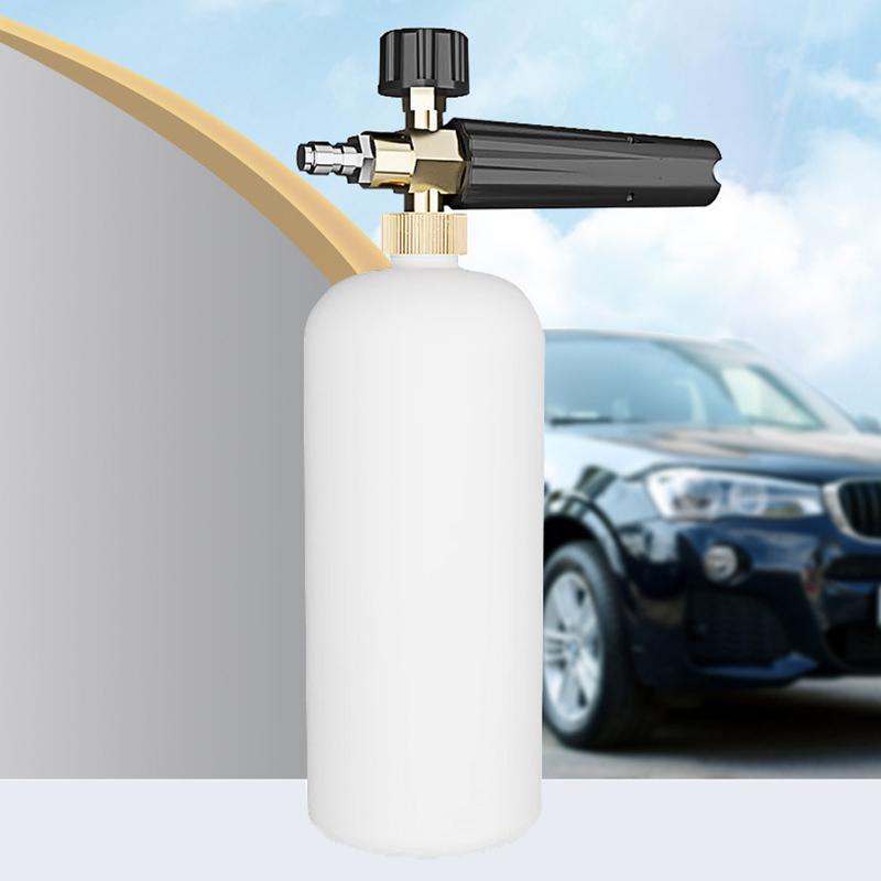 Product Introduction of High Pressure Washer Nozzle Snow Foam Lance 1/4" Quick Connect Soap Foamer Cannon Generator Car Wash Cleaning Bottle 1L 3000PSI 22
