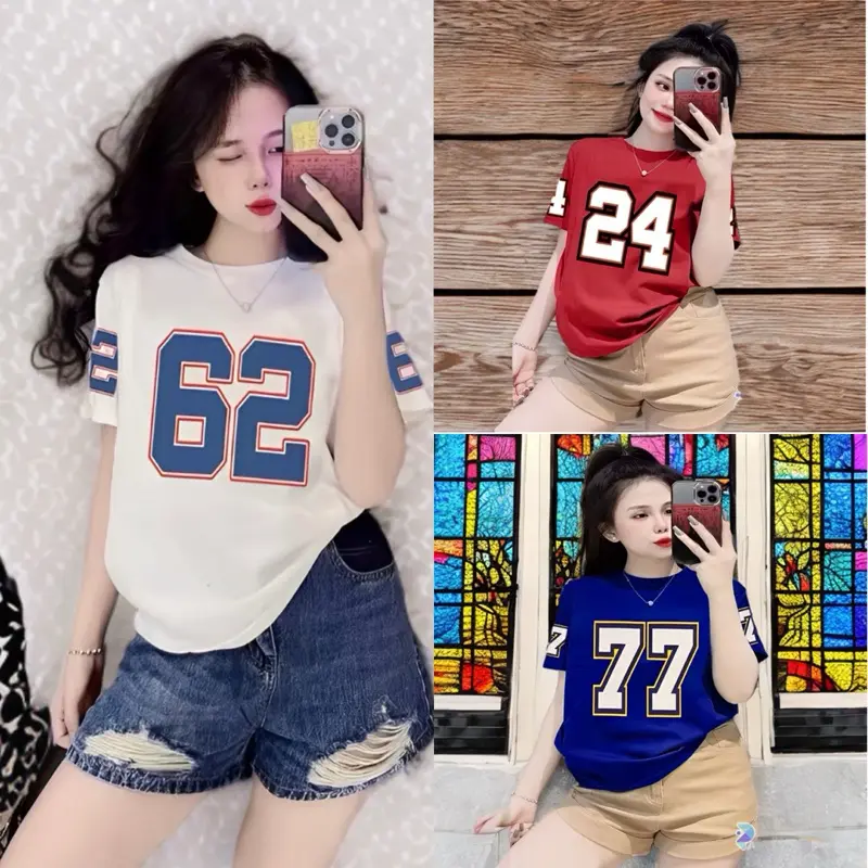 Kaos Rugby Jersey Kaos Katun Branded Kaos Baseball Nomor Unisex Wanita Pria Cotton Baju Sport
