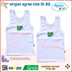 GROSIR 12PCS,6PCS,3PCS singlet agree St02 / kaos dalam anak agree kids / singlet agree anak