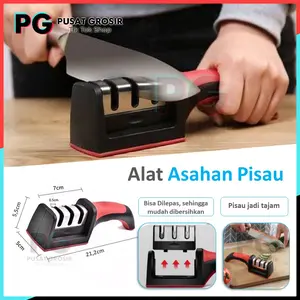 Alat asahan pisau 3in1 knife sharpener pengasah penajam pisau asah piso tajam tiga step