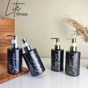 Botol Sabun Cair Luxury Aesthetic 250ml DIOLY HITAM