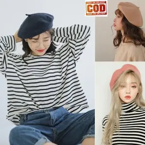 TOPI BARET KOREA / BARET CAP KOREAN STYLE / TOPI PELUKIS / TOPI SENIMAN AESTHETIC