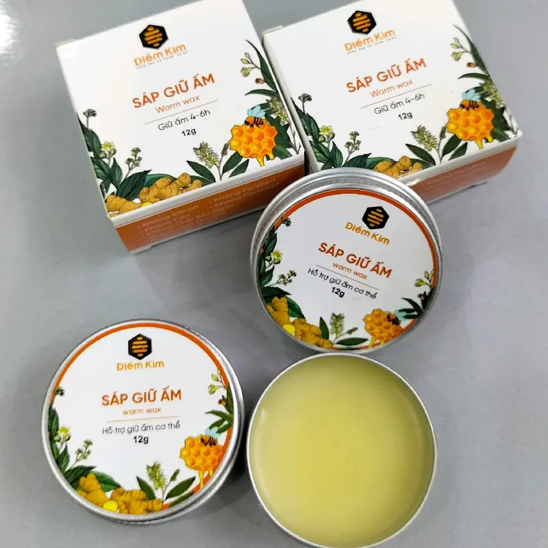 Sáp Giữ Ấm Điềm Kim 12g - Hỗ trợ giữ ấm cơ thể, phòng nhiễm lạnh, giảm ho cho bé và cả gia đình 4