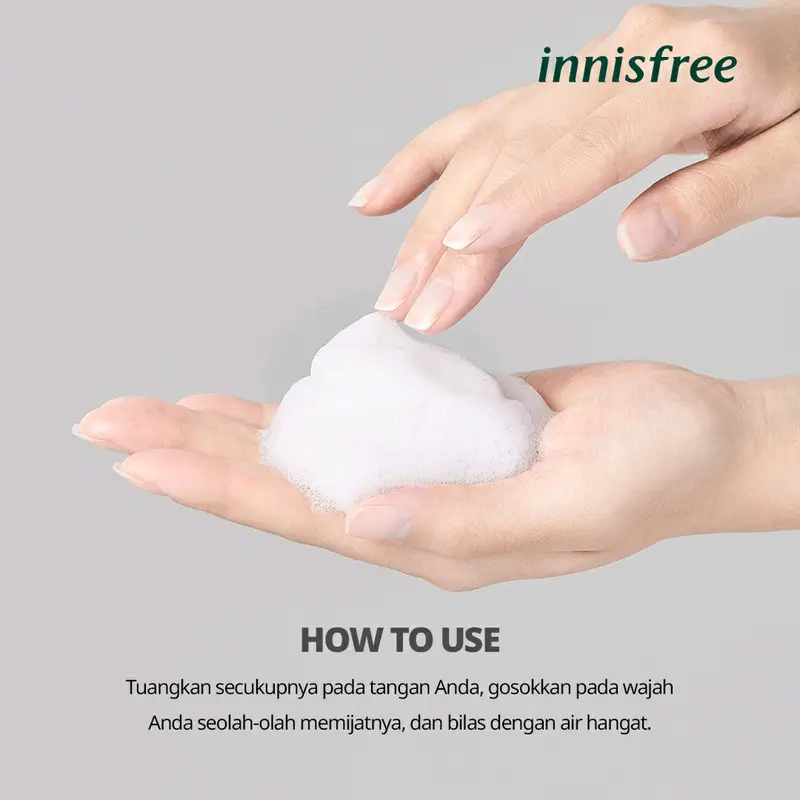 Innisfree Volcanic Pore BHA Cleansing Foam Pembersih Wajah 150ml 2