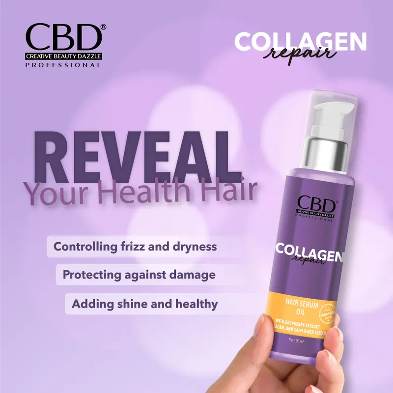 CBD Collagen Repair Hair Serum Oil 100ml 1