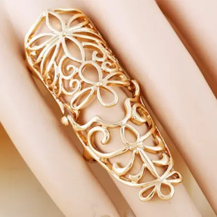 Cincin Full Jari Tangan Knuckle Finger Chic Joint Ring Silver 178