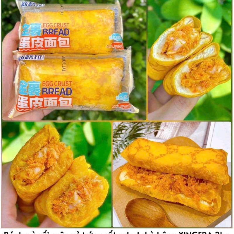 Bánh sandwich trứng cuộn chà bông nhiều vị Ăn Vặt Snack