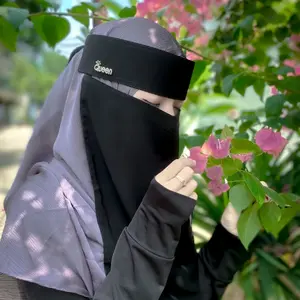 Niqab bandana plat Queen 2 layer Siffon silky