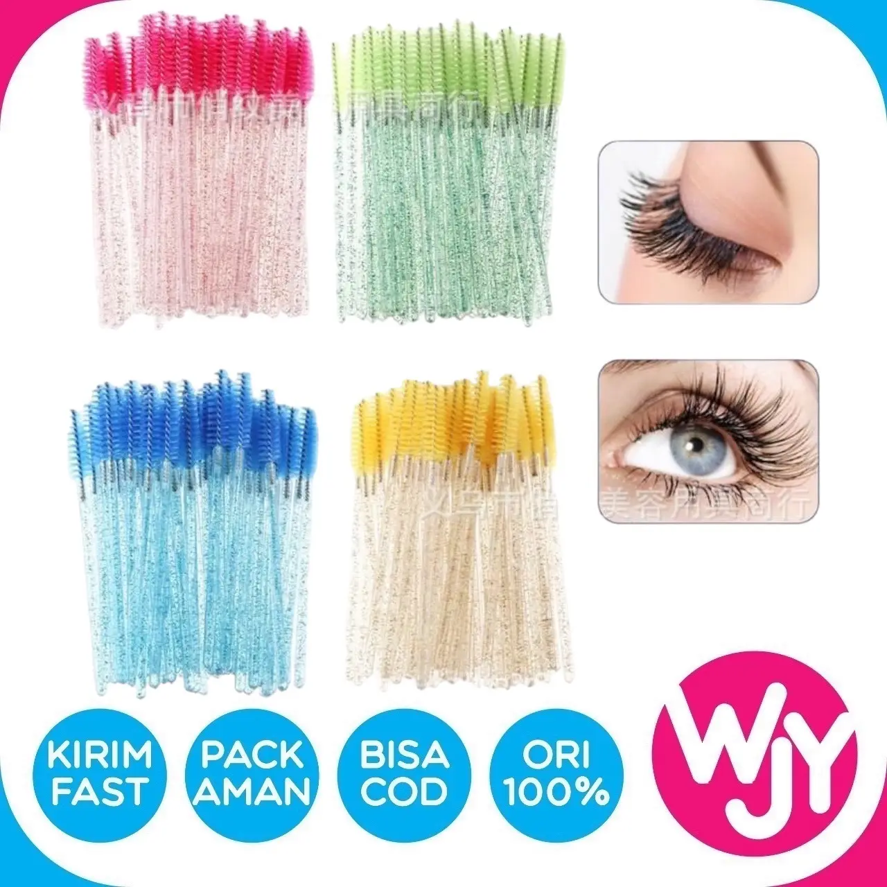MASCARA WAND CRYSAL / SISIR BULU MATA / SPOOLIE SISIR REUSESABLE EYELASH EXTENTION