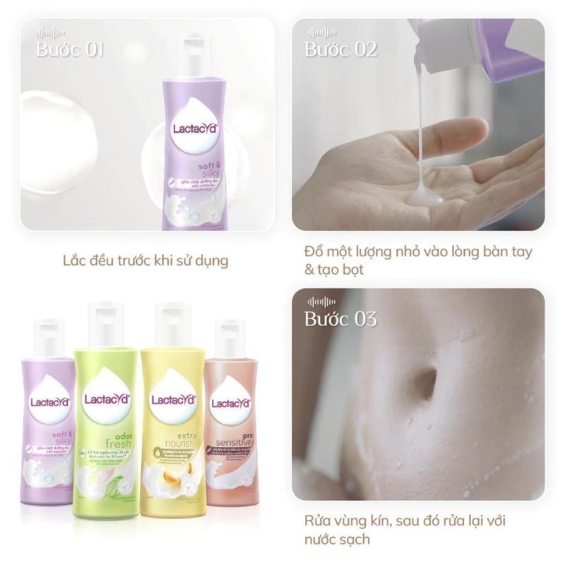 Dung Dịch Vệ Sinh Phụ Nữ Lactacyd Cân Bằng Độ pH, Ngăn Mùi 24H 3