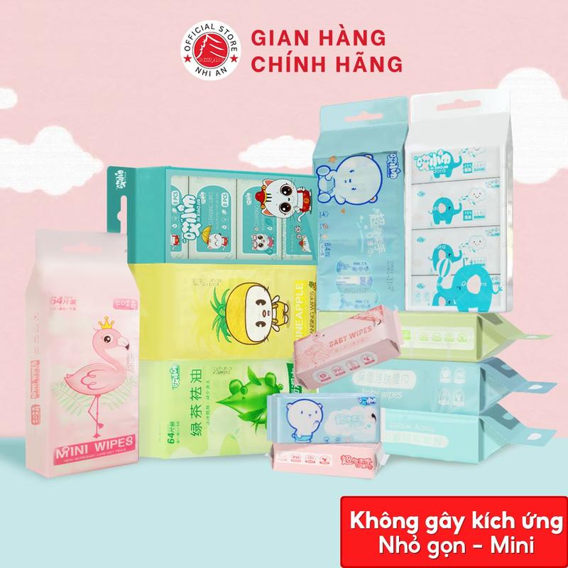  Mini Wipes Khăn Giấy Ướt Mini Siêu Tiện Lợi Mềm Mại Không Gây Kích Ứng Da 8 Gói Bịch Kích Thước Nhỏ Gọn Dễ Bỏ Túi Quần Túi Xách Ballo Khi Ra Ngoài Hoặc Đi Làm Đi Học Đi Du Lịch 