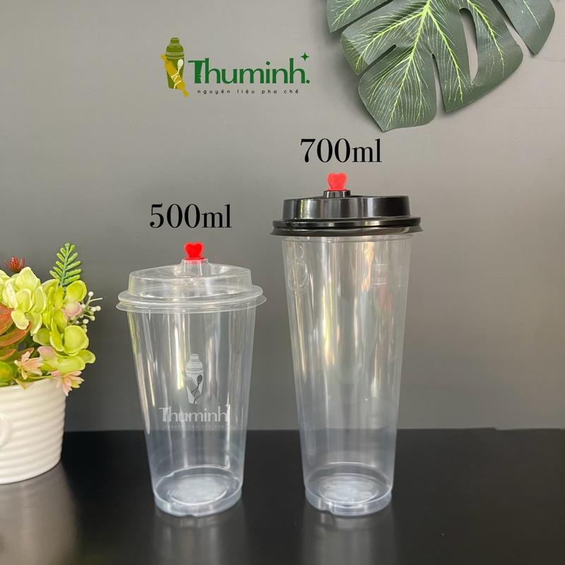 Lốc 50 Ly Nhựa 500ml/ 700ml Nắp Tim