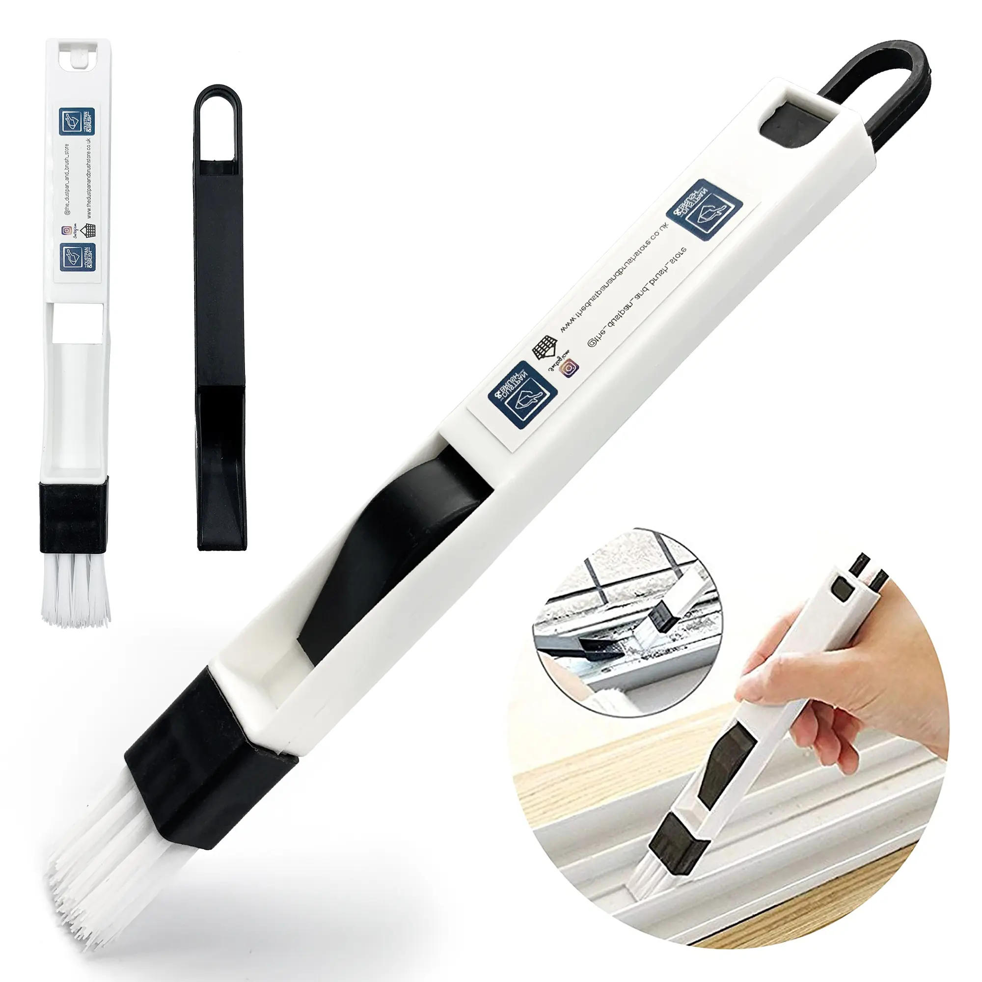 Small Gap Cleaning Brush - Mini Dustpan and Brush Set Perfect Window Gap Clean Brush