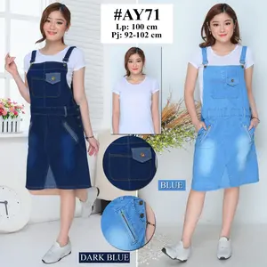 overall rok AY-71 LP100 CM P92-102CM bahan jeans premium quality