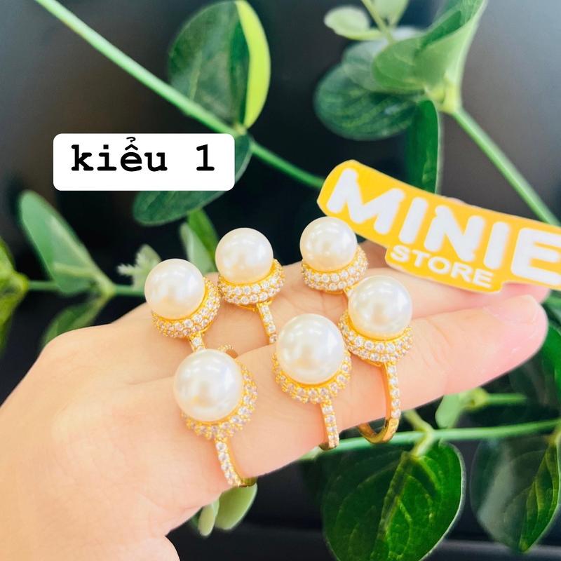 Nhẫn nữ ngọc trai có đinh kim...dôngdo 0
