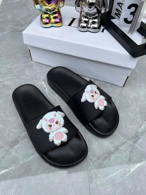 Product Introduction of [Mẫu mới] Dép Lê Nam Nữ cặp đôi Baby Three 3 màu in tia uv Quai Ngang cao su non đế mới vân sóng DéP Slipper 10