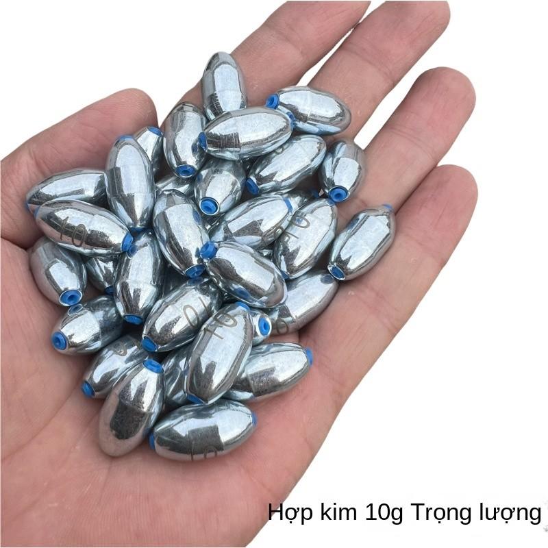 Chì câu cá 0.5 1KG Chì tròn Lõi Nhựa Hợp kim 10g 20g Độ bền cao Chống ăn mòn Bắt Cá Fishing