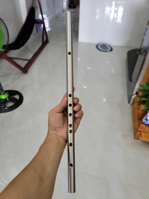 Sáo si giáng Bb4 inox cao câp không rỉ dễ thổi bền bỉ, sáo được cắt bằng laser 2