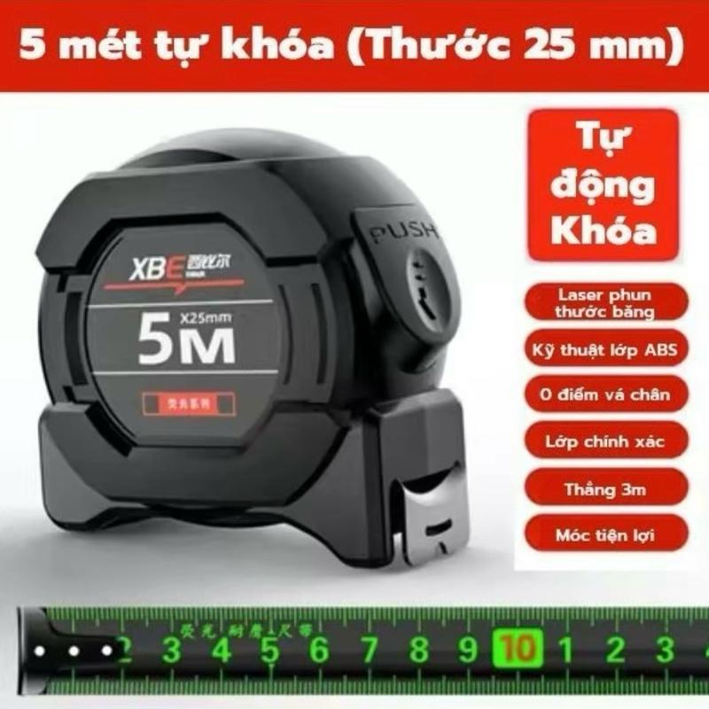 Thước Cuộn Tự Hãm Lõi Thép Carbon, Thước Tự Hãm Phủ Huỳnh Quang Đo Trong Bóng Tối Hiệu Quả, Hàng Chất Lượng Giá Hợp Lí