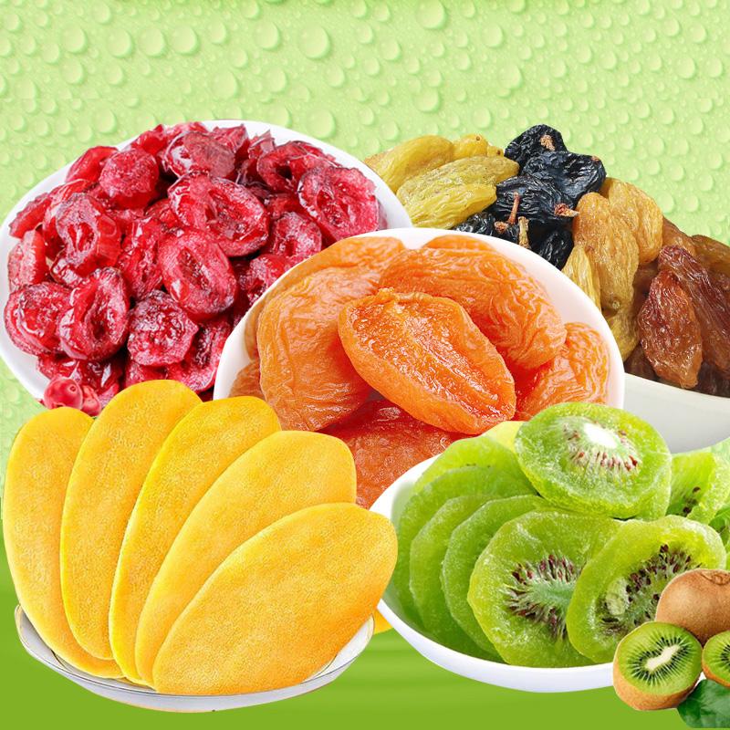 Trái Cây Sấy Dẻo Không Đường 500g Mix 5 loại Mơ Kiwi Nam Việt Quất Xoài Nho nhập khẩu Hoa quả sấy dẻo Ăn Vặt Food Sweet Potato Parlour Cay Snack