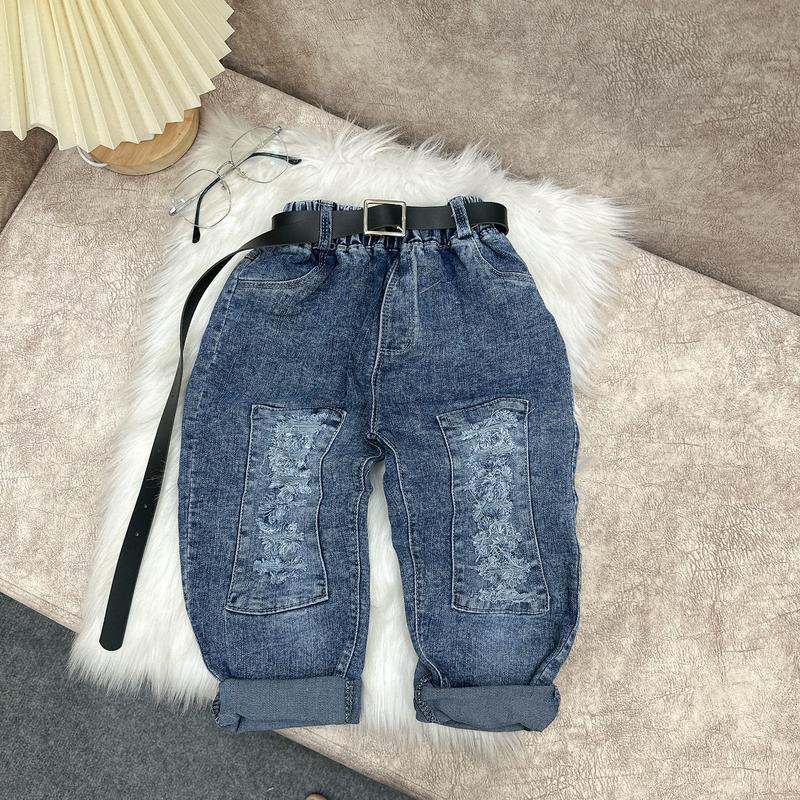 Product Introduction of 13-28 KG, QUẦN BÒ BE TRAI MẪU RÁCH 2 BÊN kèm đai thắt 1