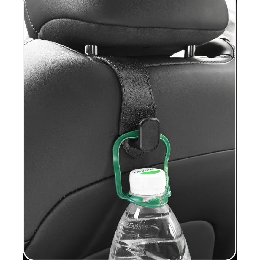 [Luarr]   Hook kursi mobil serbaguna, kait penyimpanan dalam mobil tersembunyi di sandaran kursi, kait mobil kecil, kulit rusa fleksibel, portabel, kait logam kartun serbaguna