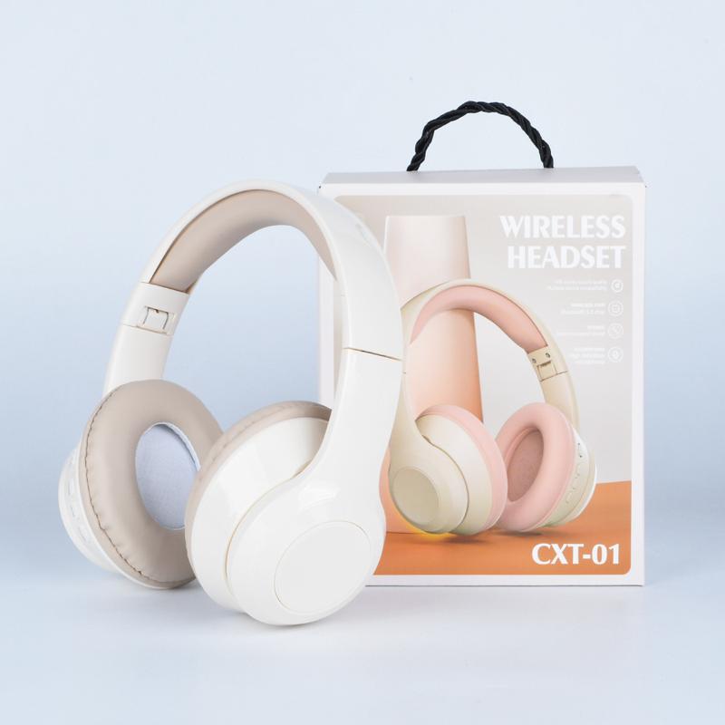 Tai Nghe Chụp Tai Headphone CXT-01 Bluetooth Phong Cách Âm Bass Ấm Sống Động Có Mic Đàm Thoại