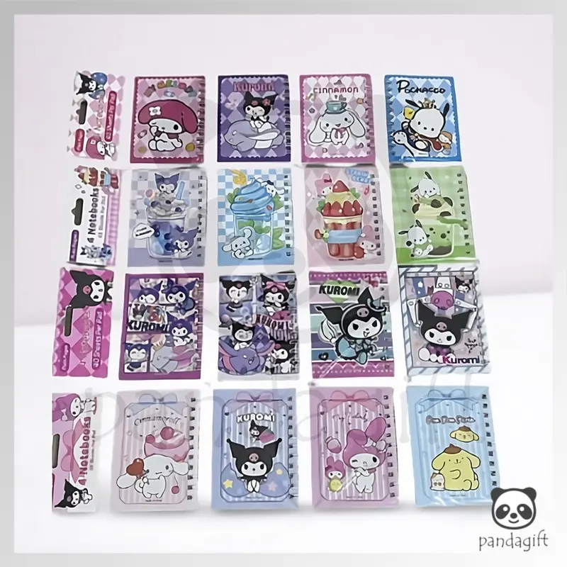 (Per 1 Pack 4Pcs) NoteBook Ring Motif A7 Note Book Ring Motif S*nr*o K*r*mi M*l*dy - GG0385 0