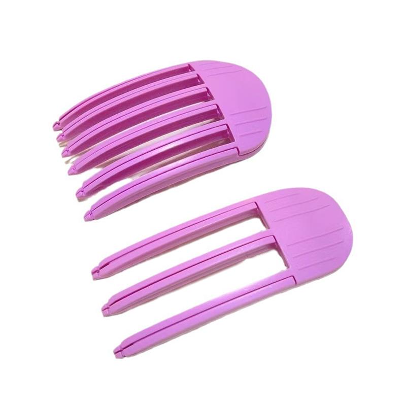 Product Introduction of New Hair Care Roots Natural Fluffy Hair Clip No Heat Plastic Hair Curler Twist Styling Diy Tools 3/ 6 Teeth Comb Fluffiness Tool 25