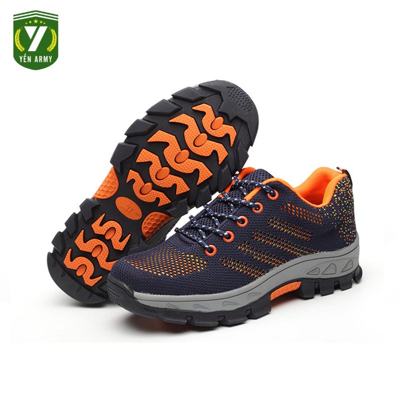 Giày Bảo Hộ Lao Động Nam Nữ Thể Thao AQX 1101 - Chống Cắt Chống Đinh - Tặng Kèm Tất Chân