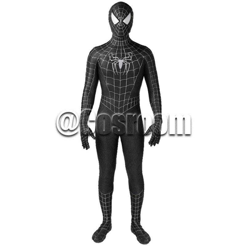 Trang phục Người Nhện, Maguire, Đen / Đỏ, Cosplay Người Nhện Raimi, Bộ đồ Zentai siêu anh hùng 4