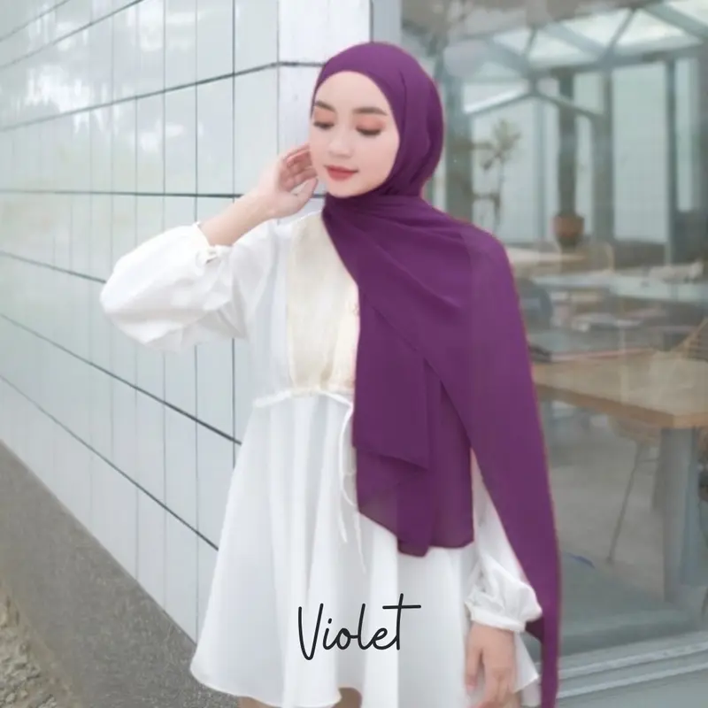 [COD] Pashmina Ceruty Babydoll 40 Warna | Hijab Jilbab Pasmina Muslim Wanita Kerudung 2