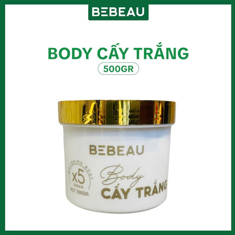 Kem Body Cấy Trắng BeBeau 500gr - hỗ trợ dưỡng sáng da, hỗ trợ cấp ẩm Dưỡng Da Body Dưỡng Body Làm Đẹp Da