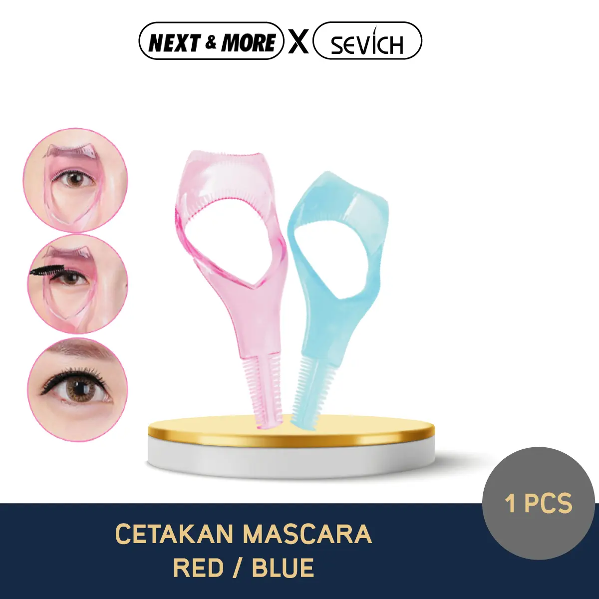 Cetakan Pelentik Bulu Mata Eyelash Comb Applicator Mascara Simple